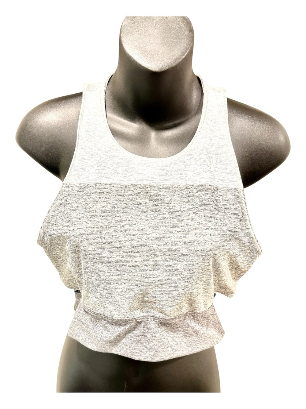 Outdoor Voices Gray Heather Racerback Athletic Top Medium